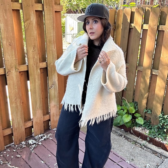 Designer Wool Blanket Jacket OOAK - Picture 2 of 13